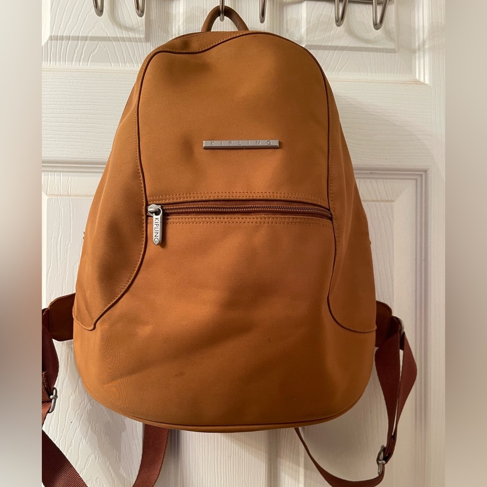 Kipling Oxygen Nylon Water Resistant Tan Backpack